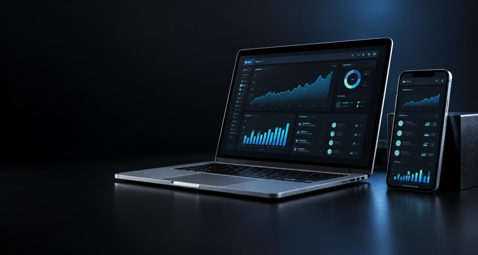 Sistema empresarial da People.MVP em notebook e celular